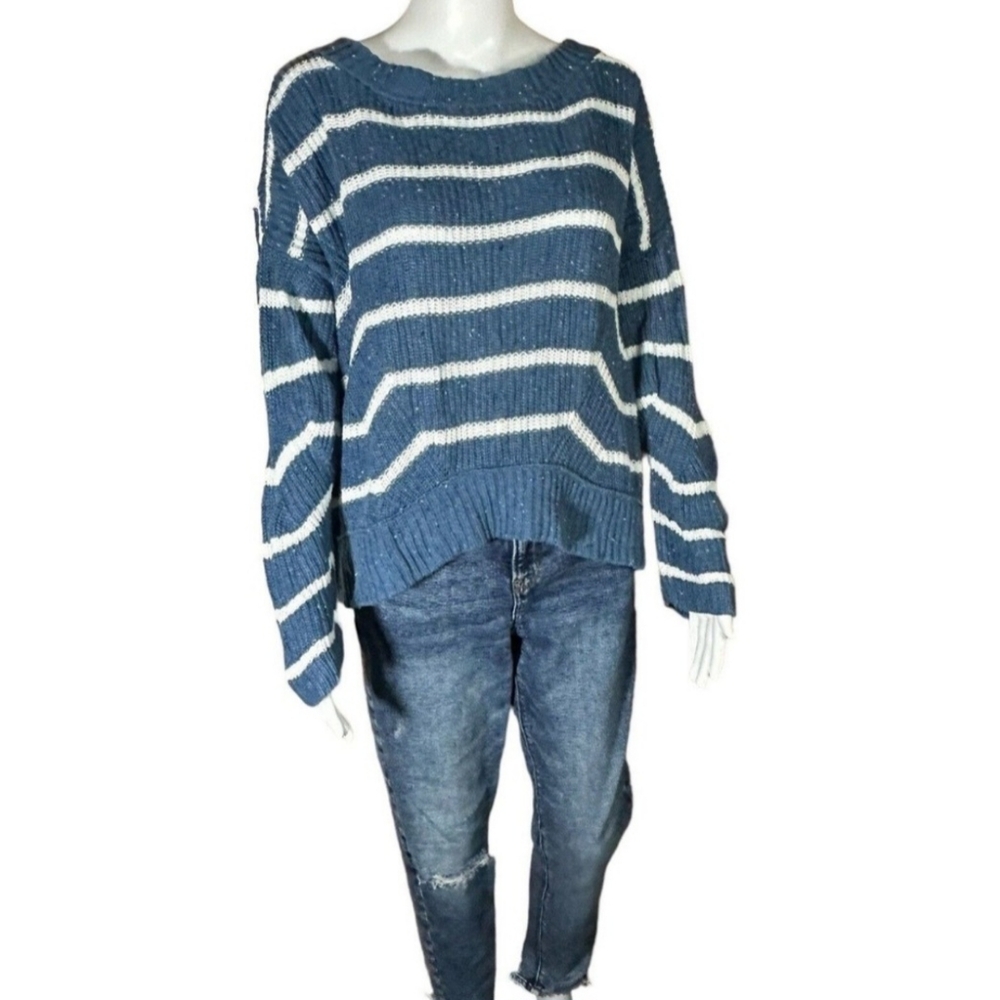 🧥 By Artisan Striped Knit Sweater size Medium‎